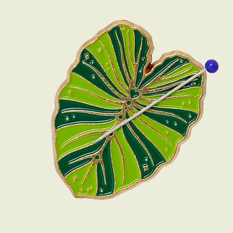 BeadsBalzar Craft Store Alloys &amp; Magnets Needle Aspirator, Leaf, Green