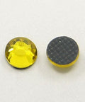 BeadsBalzar Craft Store CITRINE Glass Hotfix Rhinestone, Grade AA, Flat Back & Faceted, Half Round, Siam, SS16