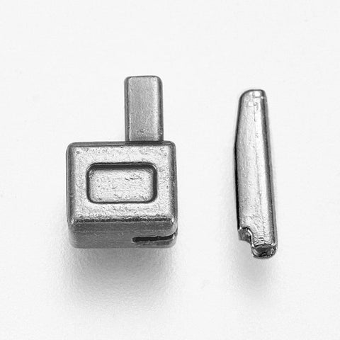BeadsBalzar Craft Store Clothing Accessories, Zinc Alloy Zipper Repair Accessories Insert Box and Pin Fix Retainer, Gunmetal