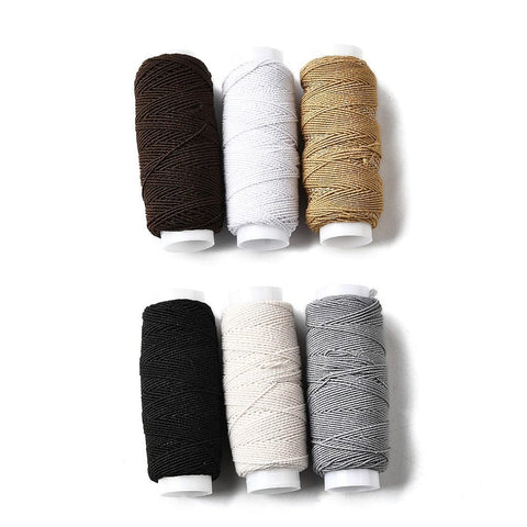 BeadsBalzar Craft Store COLOR SET 1 Colors Round Polyester Ultra-Thin Elastic Thread for Sewing Machines, DIY Clothing Elastic Bottom Line String