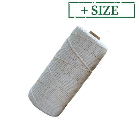 BeadsBalzar Craft Store Cotton String Threads for Knit Making, White (1 or 2mm)