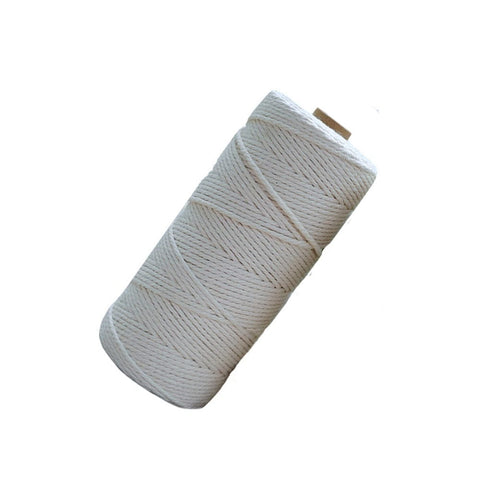BeadsBalzar Craft Store Cotton String Threads for Knit Making, White (1 or 2mm)