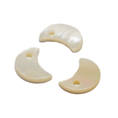 BeadsBalzar Craft Store Dyed Natural Moon Shell Pendant, Seashell Color