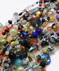 BeadsBalzar Craft Store Electroplate Glass Bead Strands, Mixed Shapes, Mixed Color