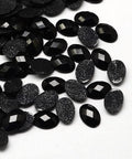 BeadsBalzar Craft Store Faceted Oval Acrylic Hotfix Rhinestone Flatback Flat Back Cabochons for Garment Design 14x10mm
