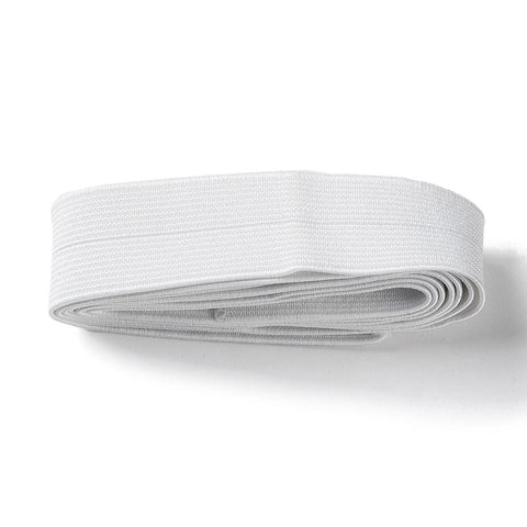 BeadsBalzar Craft Store Flat Elastic Rubber Band – 25mm Wide, White – Soft Stretch Band for Sewing, Crafts & DIY Projects