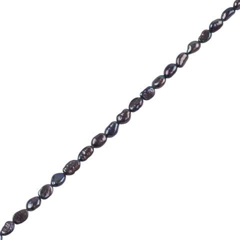 BeadsBalzar Craft Store Freshwater Pearls 5-6mm Irregular Shape – Black