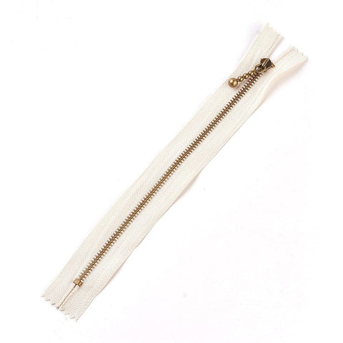 BeadsBalzar Craft Store Garment Accessories, Nylon Closed-end Zipper, with Metal Zipper Puller