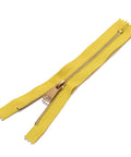 BeadsBalzar Craft Store Garment Accessories, Nylon Closed-end Zipper, Zip-fastener Components, Yellow/Gold