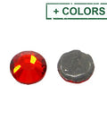 BeadsBalzar Craft Store Glass Hotfix Rhinestone, Grade AA, Flat Back & Faceted, Half Round, Siam, SS16