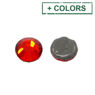 BeadsBalzar Craft Store Glass Hotfix Rhinestone, Grade AA, Flat Back & Faceted, Half Round, Siam, SS16