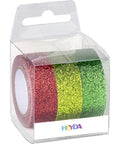 BeadsBalzar Craft Store Glitter Tape Set – 3 Rolls | Festive Decorative Tape