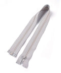 BeadsBalzar Craft Store GREY Nylon & Resin Zipper with Alloy Puller – Garment Accessory | Durable Zip-Fastener Components