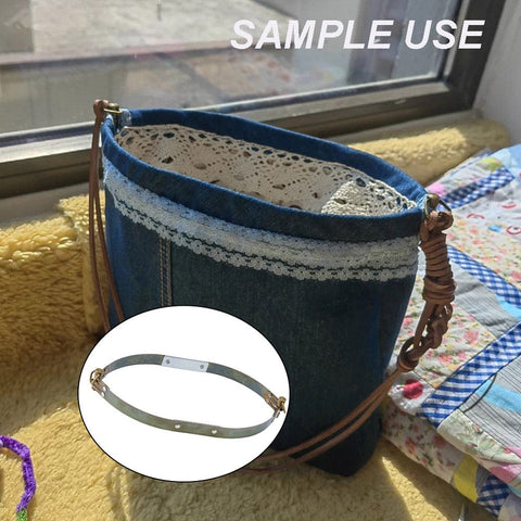BeadsBalzar Craft Store Iron Purse Internal Flex Frame with Loops, Rectangle, Antique Bronze