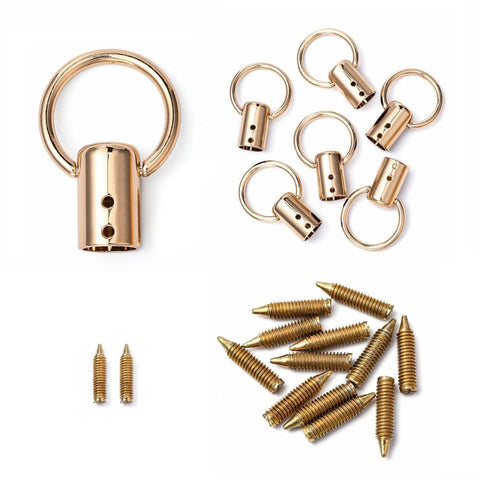 BeadsBalzar Craft Store Light Gold Alloy Swivel Clasps with Iron Nail – Swivel Snap Hook for Bags, Keychains, DIY Crafts