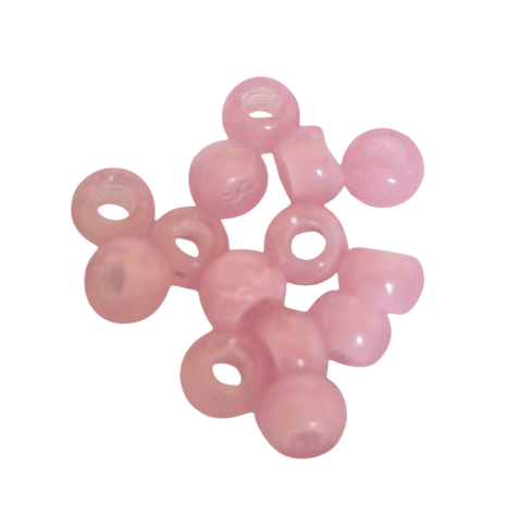 BeadsBalzar Craft Store MEDIUM ROSE Furnace Big Hole Glass Beads 8x5mm – Oval Craft Beads for Jewelry Making, Beading & DIY Project