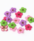 BeadsBalzar Craft Store MIX - ABOUT 7MM Embossing Dry Flower, for Cellphone, Photo Frame, Scrapbooking DIY Handmade Craft