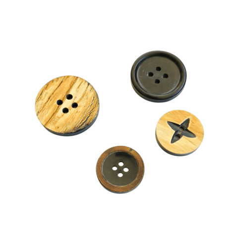 BeadsBalzar Craft Store Natural Buffalo Horn Buttons – Round Buttons for Sewing & Crafts