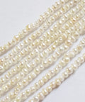BeadsBalzar Craft Store Natural Freshwater Pearls 2.5-3mm White Potato - hole 0.6mm