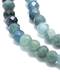 BeadsBalzar Craft Store Natural Gradient Blue Tourmaline Beads Strands, Faceted, Round, 2mm