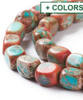 BeadsBalzar Craft Store Natural Regalite/Imperial Jasper/Sea Sediment Jasper Beads Strands, Dyed, Cuboid