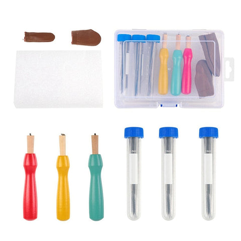 BeadsBalzar Craft Store Needle Felting Kit, for Doll Making Tool Set, including Finger Protector, Felting Needle, Storage Box