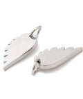 BeadsBalzar Craft Store Non-Tarnish 304 Stainless Steel Wing Charms with Jump Ring – 14.5mm