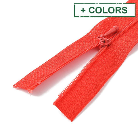 BeadsBalzar Craft Store Nylon Garment Accessories, Zip-fastener Component Sets, Nylon Zipper &amp; Alloy Zipper Puller