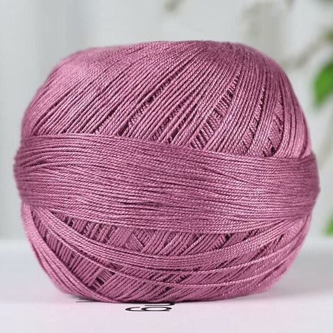 BeadsBalzar Craft Store OLD ROSE Cotton Fibers Knitting Yarn –, 317 Yards (290m) per Skein, 50g