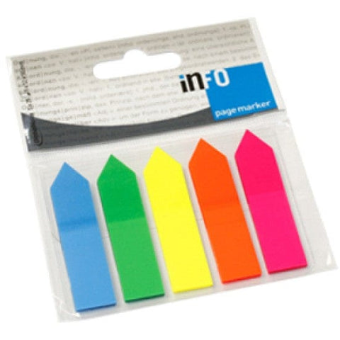 BeadsBalzar Craft Store Page Marker Film Index 5X12X50mm Arrow 5x25 sheets