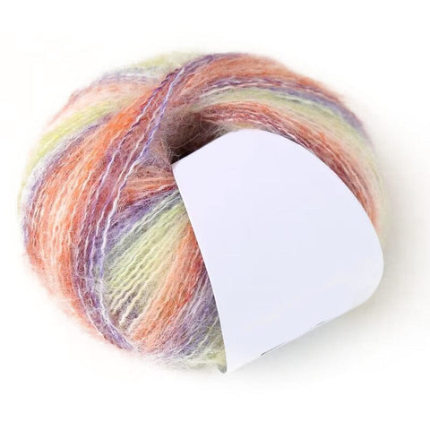 BeadsBalzar Craft Store PALE VIOLET RED 2-Ply Mohair Gradient Yarn | Knitting & Crochet Yarn