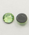 BeadsBalzar Craft Store PERIDOT Glass Hotfix Rhinestone, Grade AA, Flat Back & Faceted, Half Round, Siam, SS16