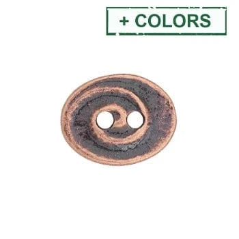 BeadsBalzar Craft Store Pewter Swirl Buttons – Decorative 2mm Hole Buttons for Jewelry & Crafts