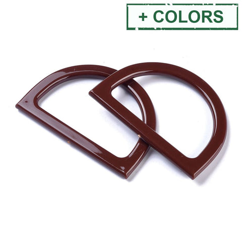 BeadsBalzar Craft Store Plastic D Shape Purse Handle, Bag Handle Replacement Accessories, 85x120x8mm (Inner: 95x61mm)