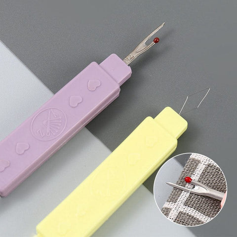 BeadsBalzar Craft Store Plastic Handle Steel Seam Rippers, Sewing Tools, Random Color