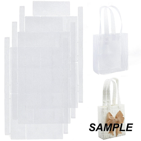 BeadsBalzar Craft Store Plastic Mesh Bag Frame – Rectangle Knitting Bag Making Accessories, White, 564×342×1.5mm