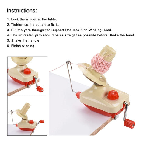 BeadsBalzar Craft Store Plastic Yarn Ball Winder