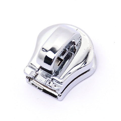 BeadsBalzar Craft Store PLATINUM Zinc Alloy Replacement Zipper Sliders, for Luggage Suitcase Backpack Jacket Bags Coat