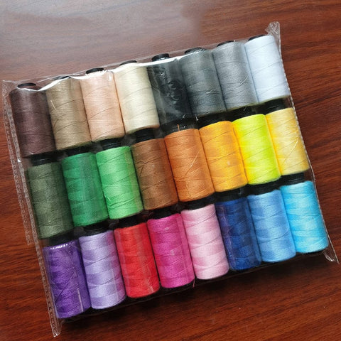 BeadsBalzar Craft Store Polyester Embroidery Threads, Mixed Color, 1mm