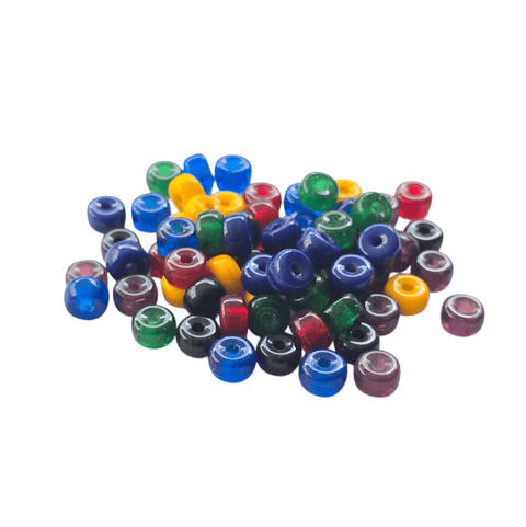 BeadsBalzar Craft Store Pony Glass Beads 6x9mm – Oval Craft Beads for Jewelry Making, Beading & DIY Projects