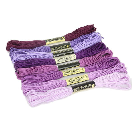 BeadsBalzar Craft Store PURPLE THEME Cotton Crochet Threads, Embroidery Threads, Yarn for Lace Hand Knitting