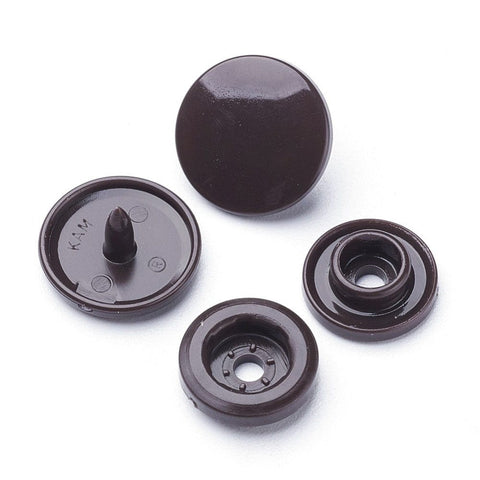 BeadsBalzar Craft Store Resin Snap Fasteners, Raincoat Buttons, Flat Round, 12mm