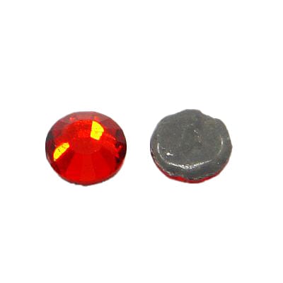 BeadsBalzar Craft Store SIAM Glass Hotfix Rhinestone, Grade AA, Flat Back & Faceted, Half Round, Siam, SS16