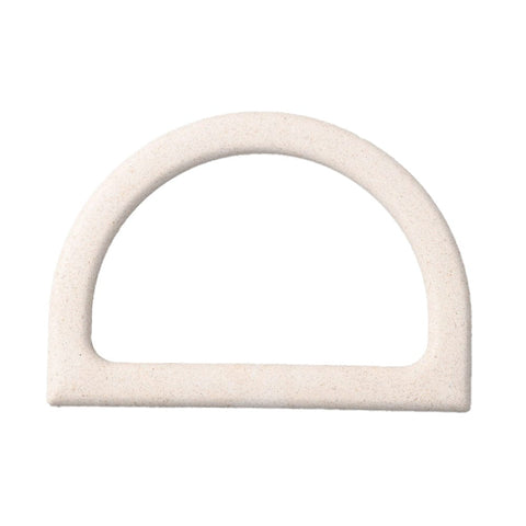 BeadsBalzar Craft Store SNOW D Shaped Plastic Imitation Wood Bag Handles, for Bag Replacement Accessories