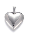 BeadsBalzar Craft Store STAINLESS STEEL COLOR 316 Stainless Steel Locket Pendants, Heart