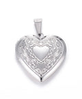 BeadsBalzar Craft Store STAINLESS STEEL COLOR 316 Stainless Steel Locket Pendants, Heart, Real 18k Gold Plated