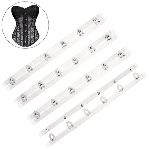 BeadsBalzar Craft Store Stainless Steel Corset Busk – 6 Hook & Eye Closure | Corset, Bustier & Waist Trainer Sewing Supplies