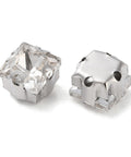BeadsBalzar Craft Store Stainless Steel Square Sew on Rhinestone