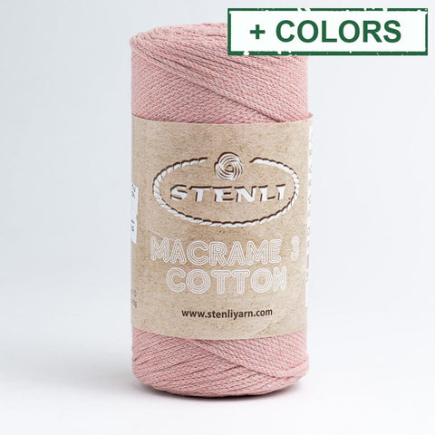 BeadsBalzar Craft Store Stenli Macrame Cotton 3 mm – Strong Rope Yarn for Crafts
