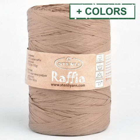 BeadsBalzar Craft Store Stenli Raffia Yarn – Natural Plant Fiber Yarn for Crochet, Knitting & DIY Crafts